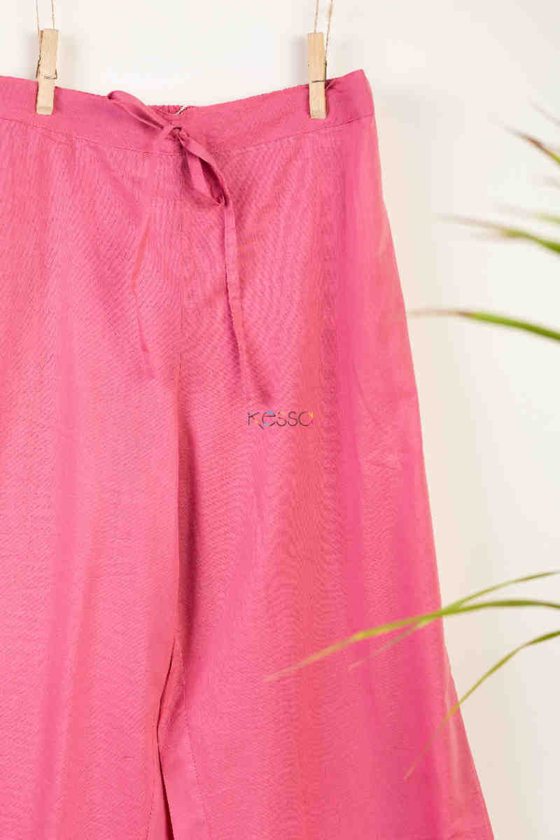 Image for Kusvaa Sap15 Siara Cotton Gotta Palazzo Pink Look