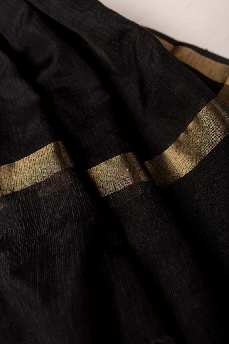 Image for Kusvaa Umsdupatta 22 Multiple Color Kota Doria Dupatta Black Closeup 2