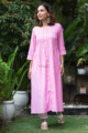Image for Kusvaa Ws871 Sarisha A Line Gulabi Kurta Front