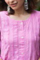 Image for Kusvaa Ws871 Sarisha A Line Gulabi Kurta Neck