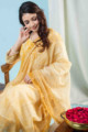 Image for Kusvaa Ws882 Namasya Chanderi Kurta Dupatta Set Sitting
