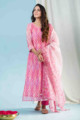 Image for Kusvaa Ws883 Adrita Chanderi Kurta Dupatta Set Front