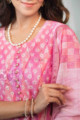 Image for Kusvaa Ws883 Adrita Chanderi Kurta Dupatta Set Neck