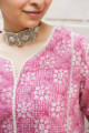 Image for Kusvaa Wsr303 Ishani Block Print Kurta Pant Set Neck