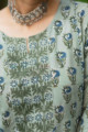 Image for Kusvaa Wsr304 Maina Block Print Straight Fit Kurta Neck