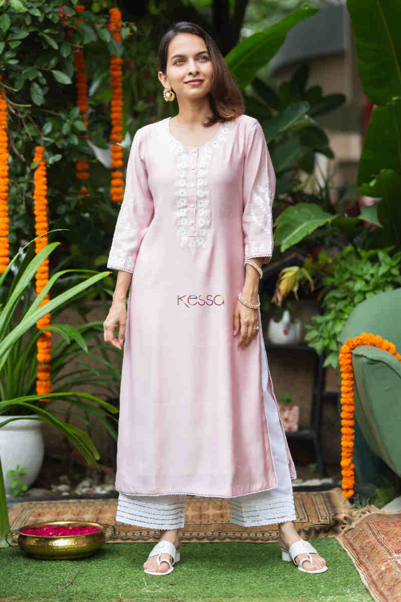 Image for Kusvaa Avdaf179 Amyra Muslin Straight Fit Kurta Featured