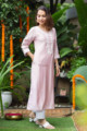 Image for Kusvaa Avdaf179 Amyra Muslin Straight Fit Kurta Side
