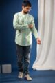 Image for Kusvaa Bpr09 Adhrit Stripes Men Shirt Closeup 2