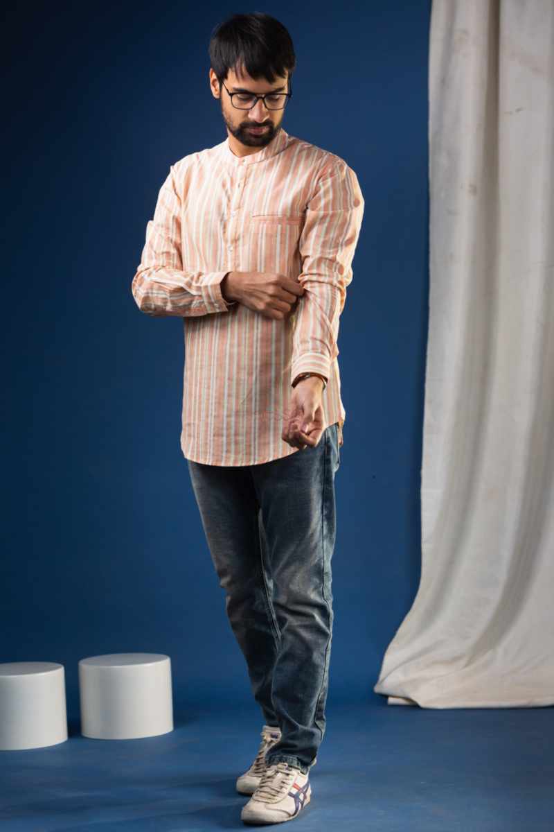 Image for Kusvaa Bpr12 Asav Block Print Men Shirt Featured