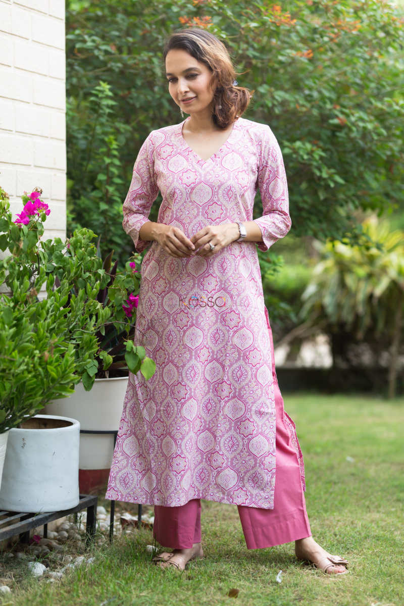 Image for Kusvaa De141 Ajaya Regular Wear Straight Fit Kurta Front