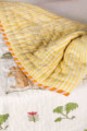 Image for Kusvaa Kaq213 Porcelain Tulip Tree Yellow Baby Quilt Closeup