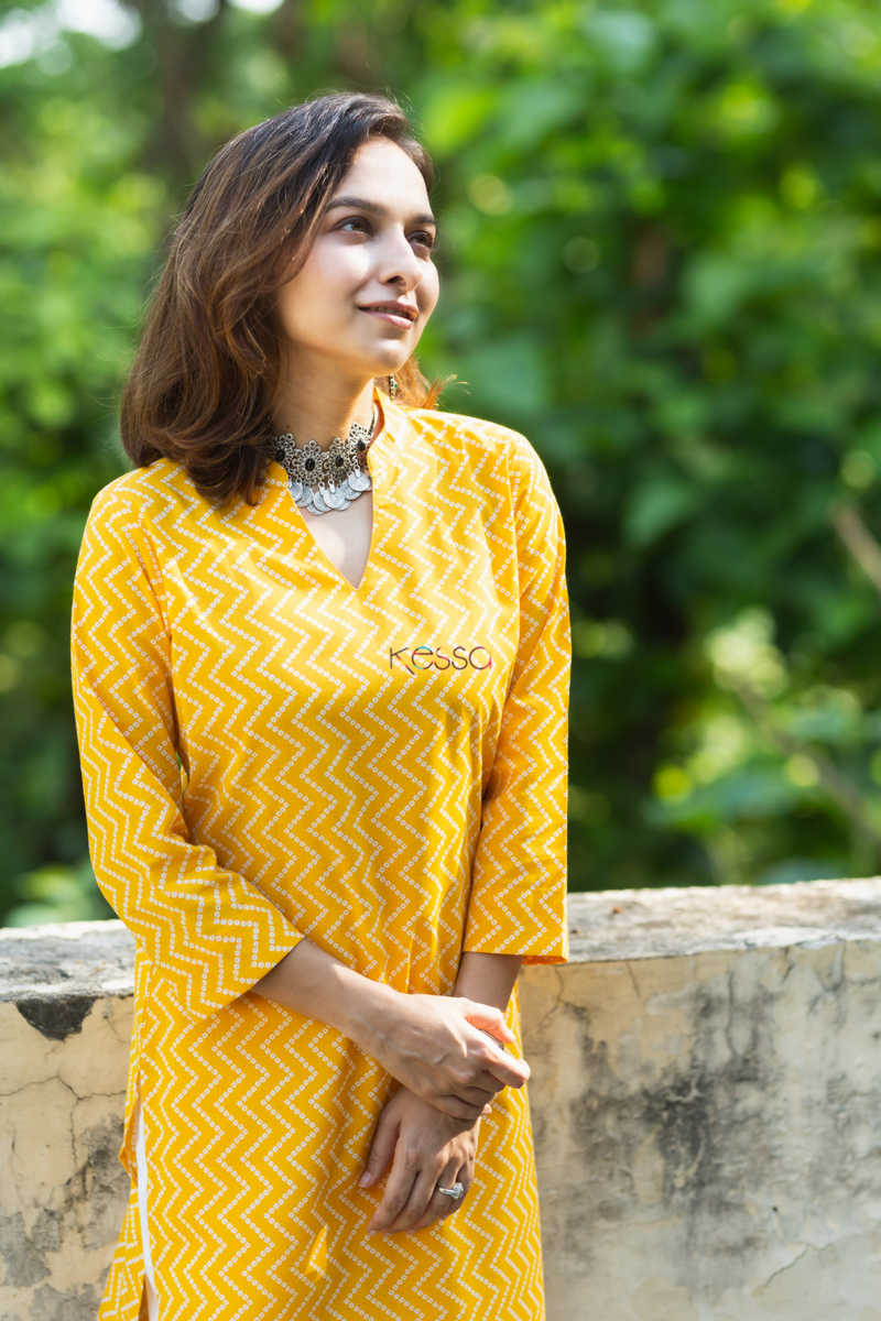 Image for Kusvaa Taf89 Adithi Regular Straight Fit Kurta Closeup 2