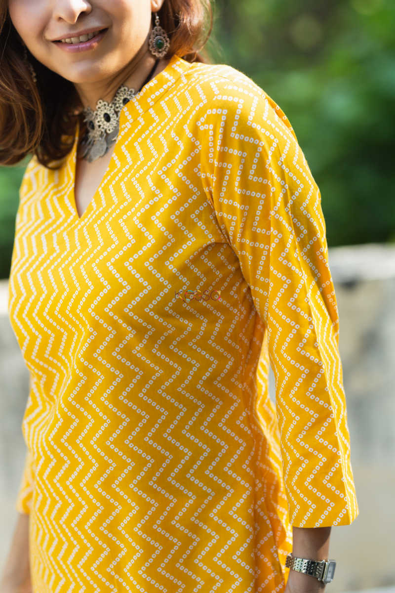 Image for Kusvaa Taf89 Adithi Regular Straight Fit Kurta Side