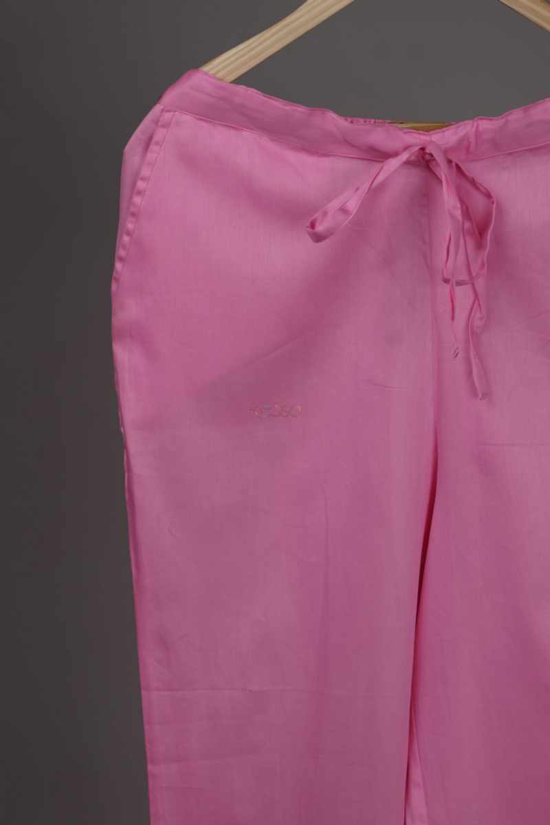Image for Kusvaa Wfs01 Zaam Silk Cotton Pant Blossom Pink Front New