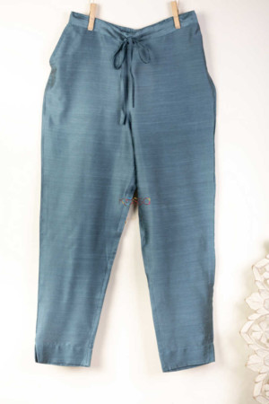 Image for Kusvaa Wfs01 Zaam Silk Cotton Pant D.grey Featured