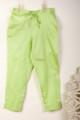 Image for Kusvaa Wfs01 Zaam Silk Cotton Pant Light Green Sitting