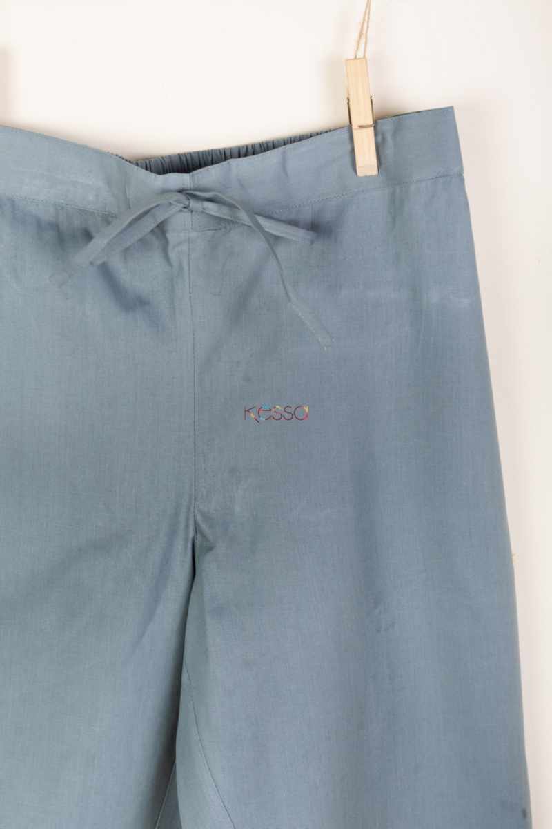 Image for Kusvaa Wfs01 Zaam Silk Cotton Pant Light Grey Closeup