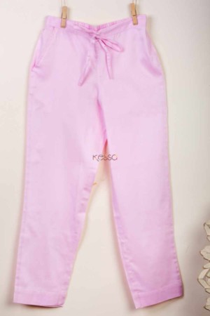 Image for Kusvaa Wfs01 Zaam Silk Cotton Pant Light Pink Featured