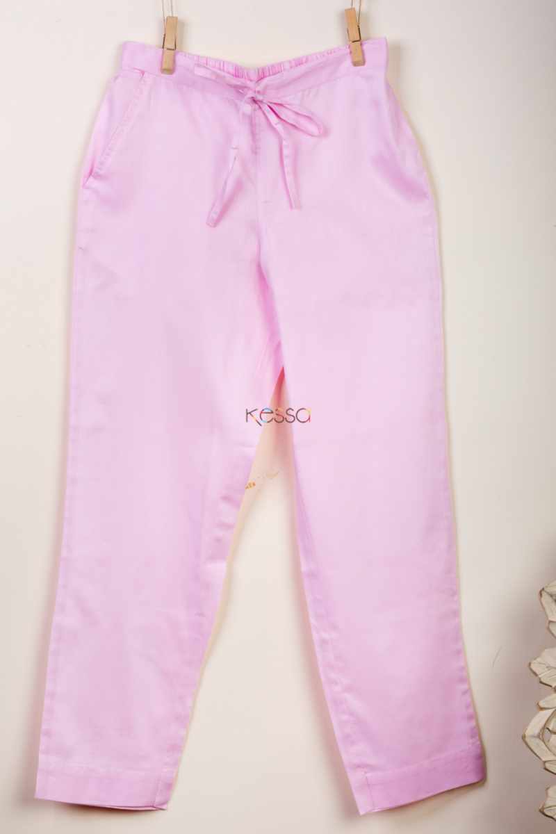 Image for Kusvaa Wfs01 Zaam Silk Cotton Pant Light Pink Featured