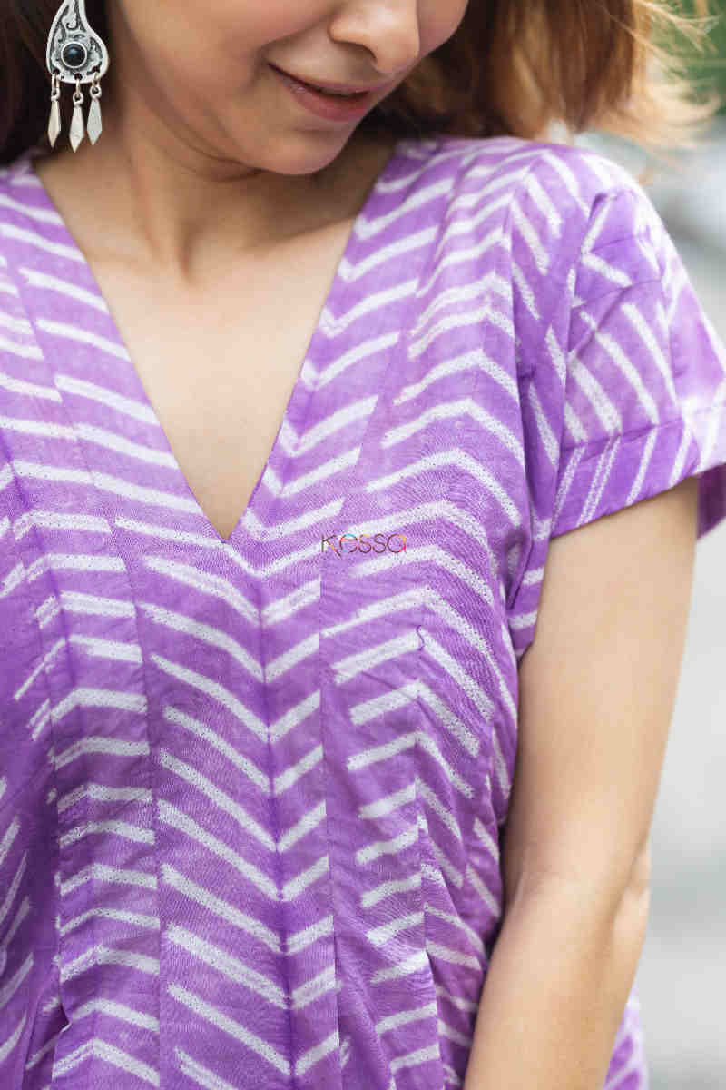 Image for Kusvaa Ws887 Misha Shibori A Line Dress Neck