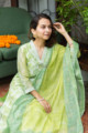 Image for Kusvaa Ws890 Baruni Chanderi Silk Straight Kurta With Dupatta Sitting