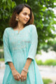 Image for Kusvaa Ws891 Mridula Cotton Dobby A Line Kurta Closeup 2