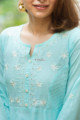 Image for Kusvaa Ws891 Mridula Cotton Dobby A Line Kurta Closeup