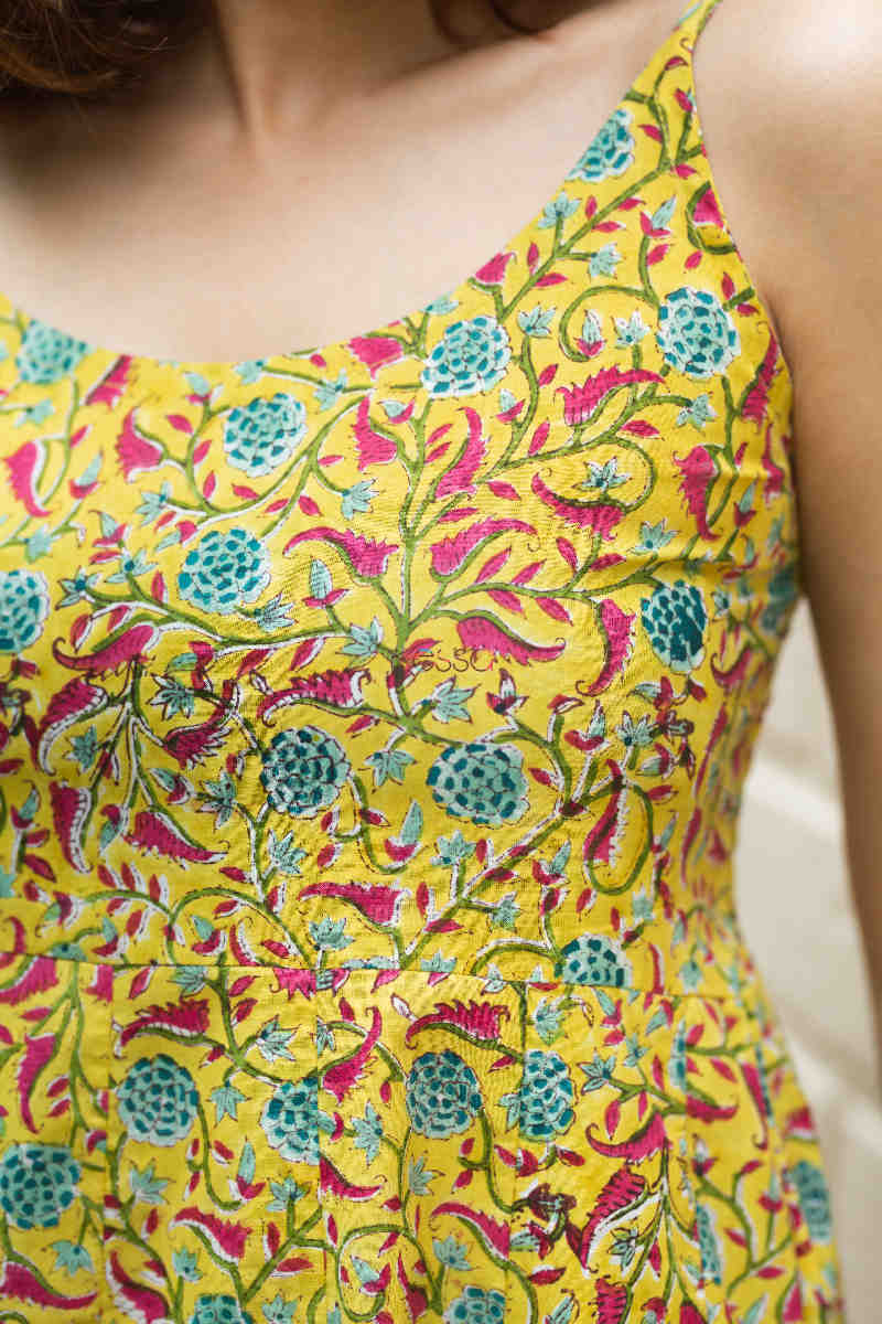 Image for Kusvaa Wsr315 Anika Handblock Dress Neck