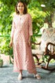 Image for Kusvaa Wsr321 Aarunya Block Print Kurta Pant Set Front