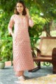 Image for Kusvaa Wsr321 Aarunya Block Print Kurta Pant Set Side