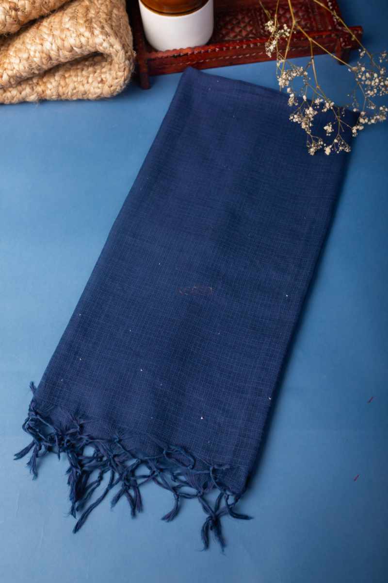 Image for Bprdupatta01 Cotton Kota Doria Dupatta Ink Blue Featured