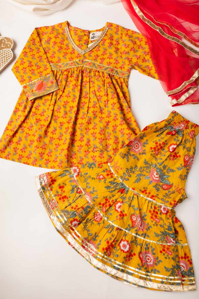 Image for Kusvaa Aj61 Veida Girls Complete Sharara Set Featured