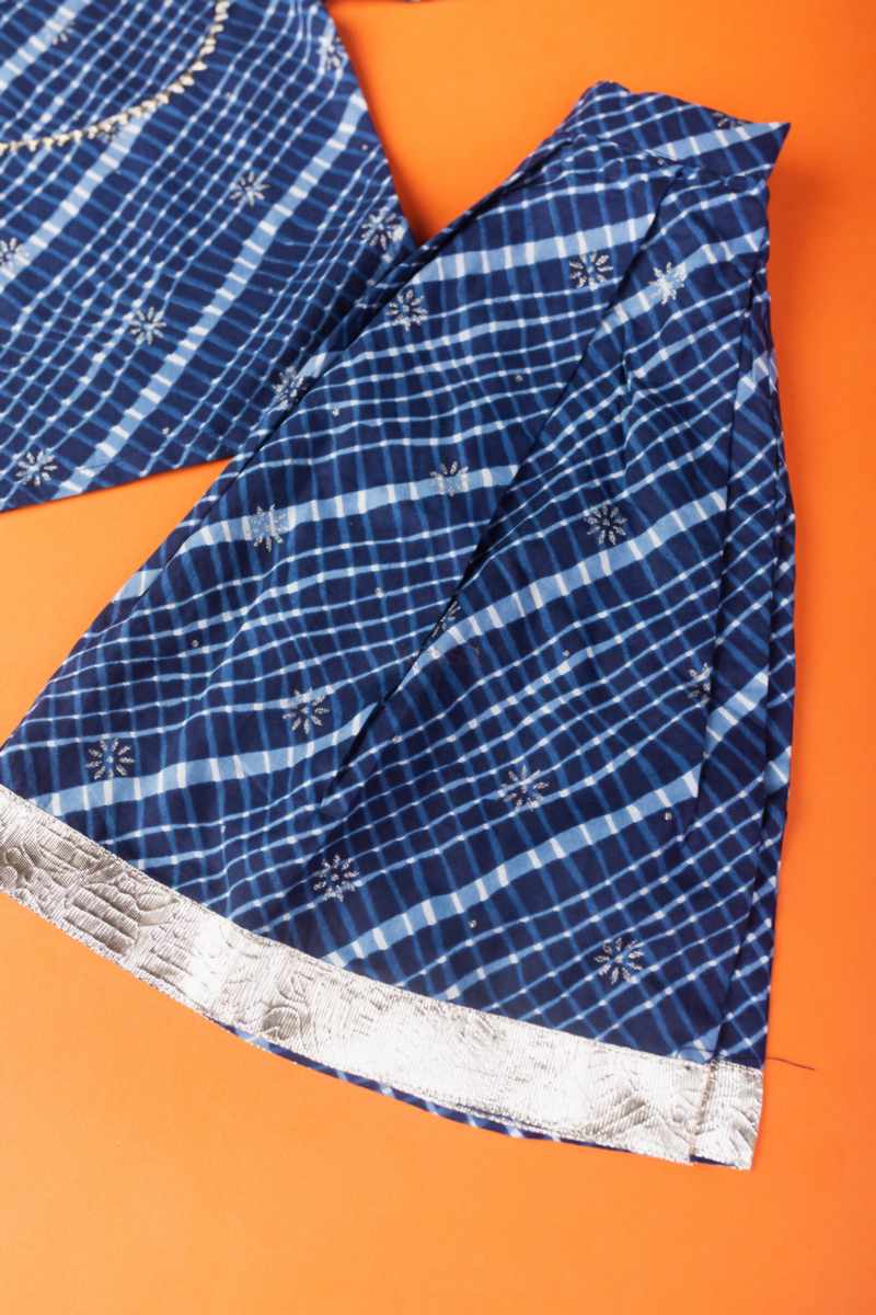 Image for Kusvaa Aj66 Nandika Cotton Girls Skirt Complete Set Closeup 2