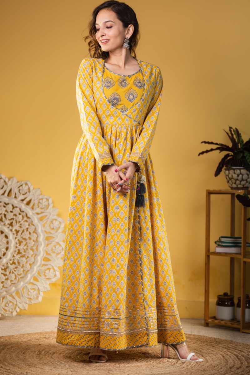 Image for Kusvaa Avdaf183 Drishti Full Length Kalidaar Dress Featured