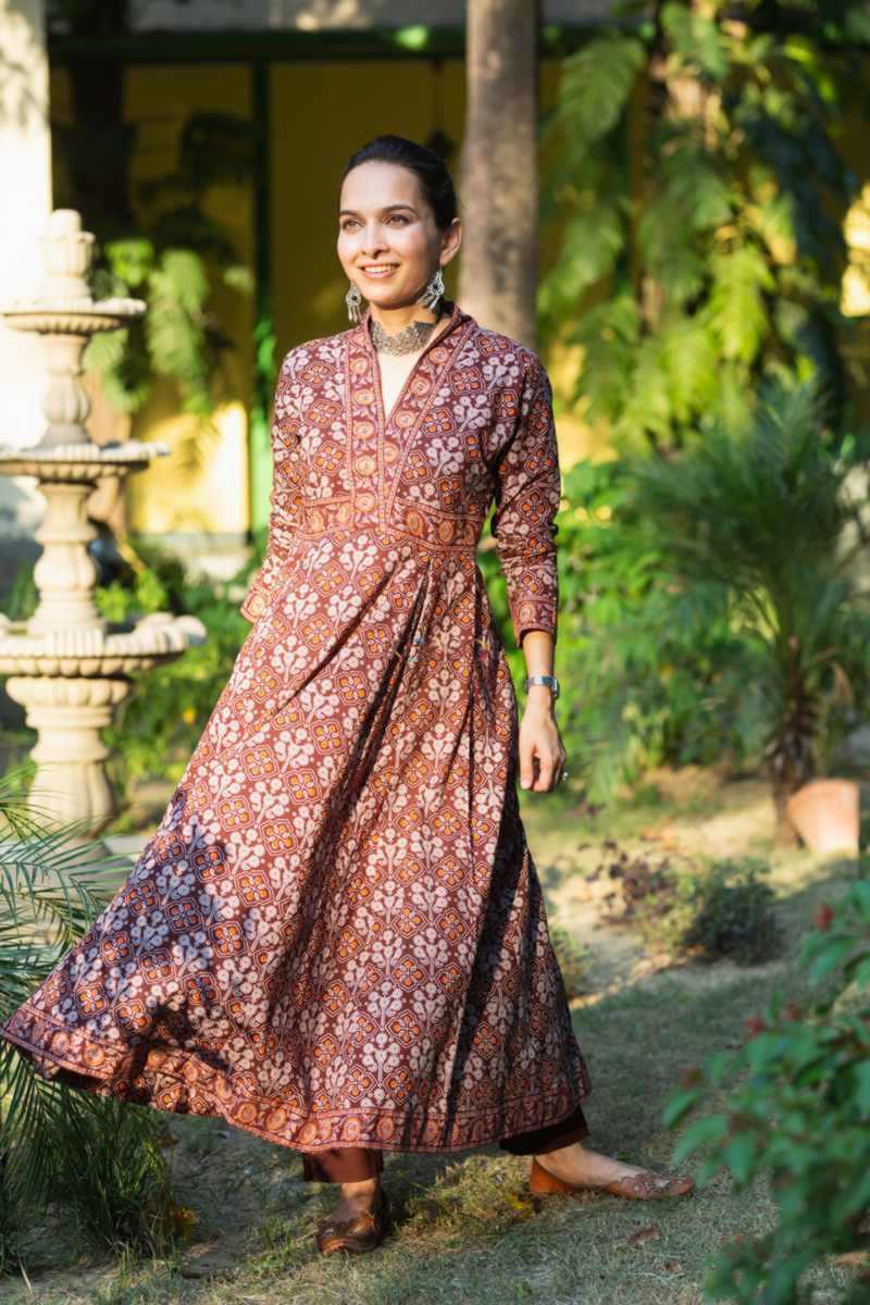 Image for Kusvaa Avdaf184 Tajia Cotton A Line Kurtadress Side