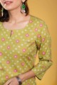 Image for Kusvaa De150 Naina Regular Wear Straight Fit Kurta Closeup 2 New