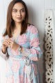 Image for Kusvaa Kcb33 Reva Modal Angrakha Dress Closeup