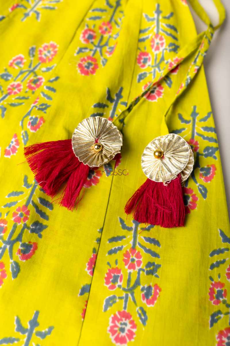 Image for Kusvaa Mbe30 Deepnita Girls Complete Skirt Set Closeup 2