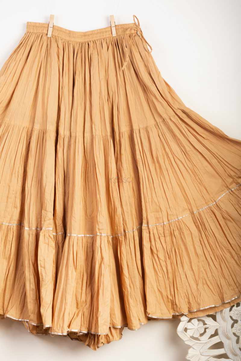 Image for Kusvaa Sap17 Crushed Cotton Sharara Beige Featured New