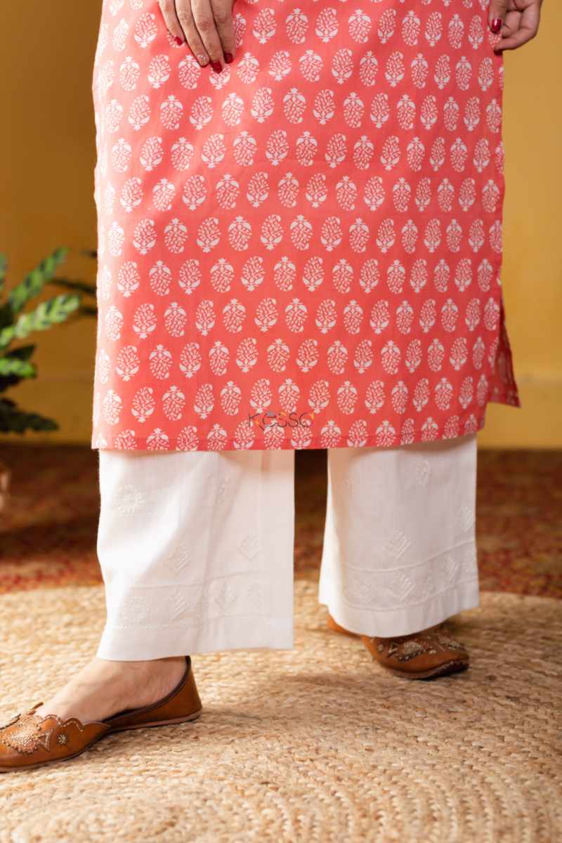 Image for Kusvaa Taf90 Garvita Regular Wear Straight Kurta Closeup 2