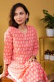 Image for Kusvaa Taf90 Garvita Regular Wear Straight Kurta Sitting