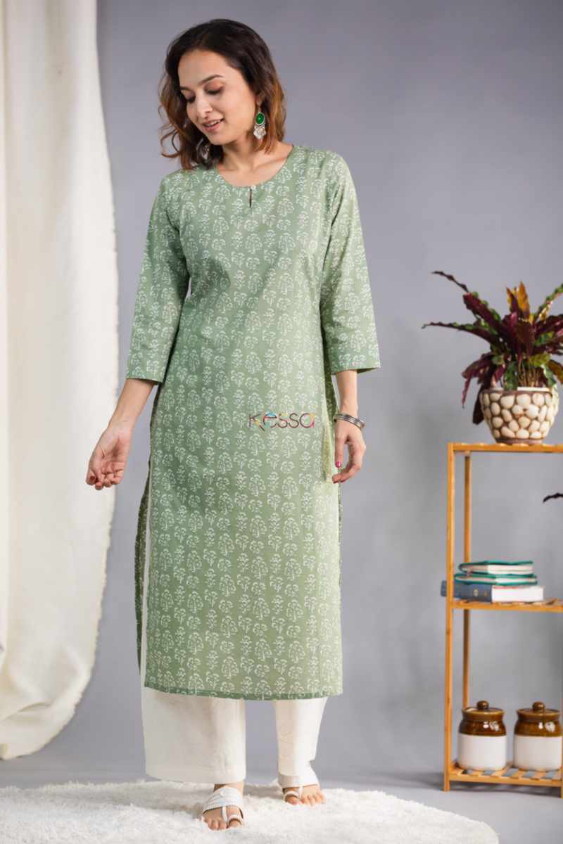 Image for Kusvaa Taf96 Adrtia Regular Wear Straight Kurta Featured