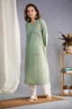 Image for Kusvaa Taf96 Adrtia Regular Wear Straight Kurta Side
