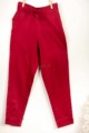 Image for Kusvaa Wfs01 Zaam Silk Cotton Pant Maroon Closeup 2 New