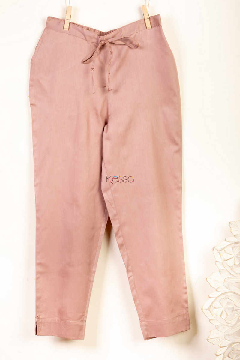 Image for Kusvaa Wfs01 Zaam Silk Cotton Pant Mouse Closeup New