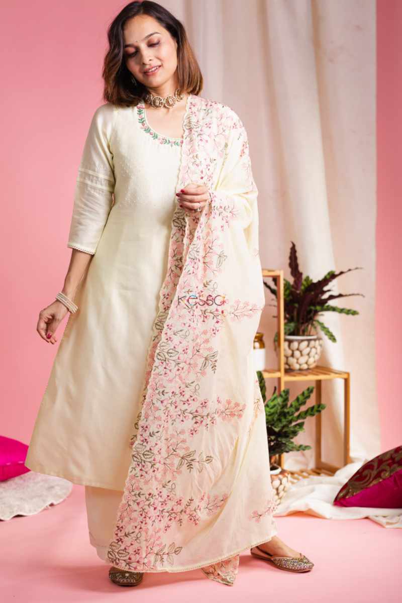 Image for Kusvaa Ws866 Kalinda Chanderi Silk Complete Set Front
