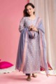 Image for Kusvaa Ws901 Ishara Block Print Kurta With Chanderi Dupatta Front