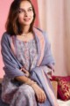 Image for Kusvaa Ws901 Ishara Block Print Kurta With Chanderi Dupatta Sitting