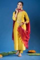Image for Kusvaa Ws904 Anima Chanderi Kurta Pant Set Front