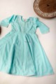 Image for Kusvaa Wsk48 Visala Cotton Dobby Kalidaar Kids Kurta Front